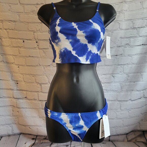 Body Glove Juniors' Tie-Dyed Crop Bikini - Picture 1 of 6